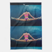 Modell der Fitness Split Thunder_Cove Geschirrtuch (Vertikal)