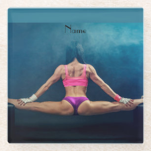 Modell der Fitness Split Thunder_Cove Glasuntersetzer