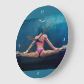 Modell der Fitness Split Thunder_Cove   Große Wanduhr (Winkel)