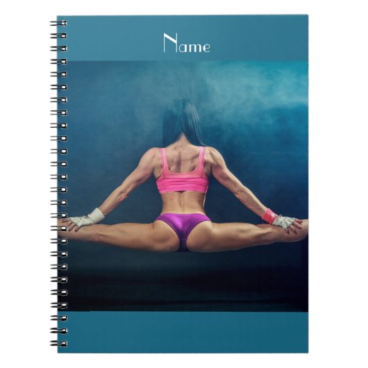 Modell der Fitness Split Thunder_Cove Notizblock (Vorderseite)
