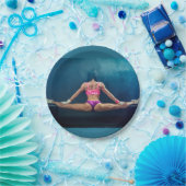 Modell der Fitness Split Thunder_Cove Pappteller (Party)