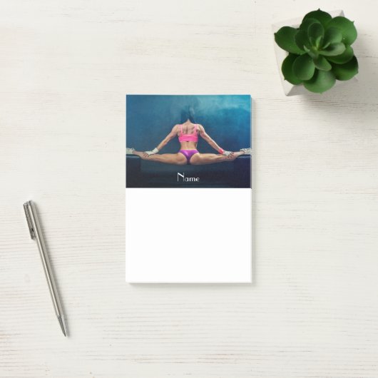 Modell der Fitness Split Thunder_Cove  Post-it Klebezettel (Büro)