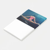 Modell der Fitness Split Thunder_Cove  Post-it Klebezettel (angewinkelt)