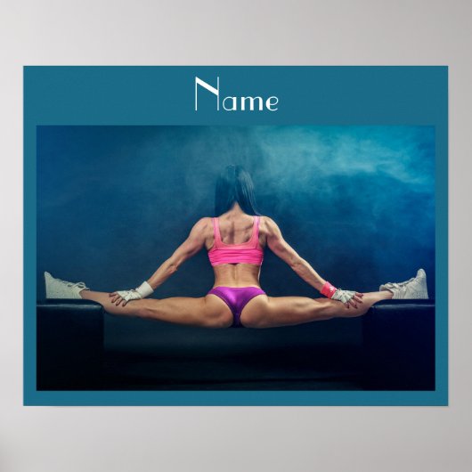 Modell der Fitness Split Thunder_Cove Poster (Vorne)