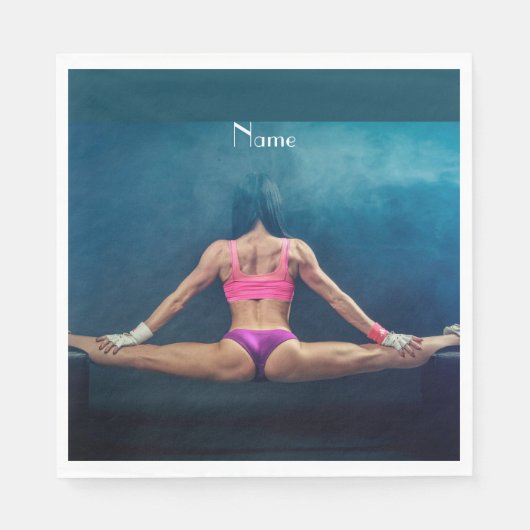 Modell der Fitness Split Thunder_Cove Serviette (Vorderseite)