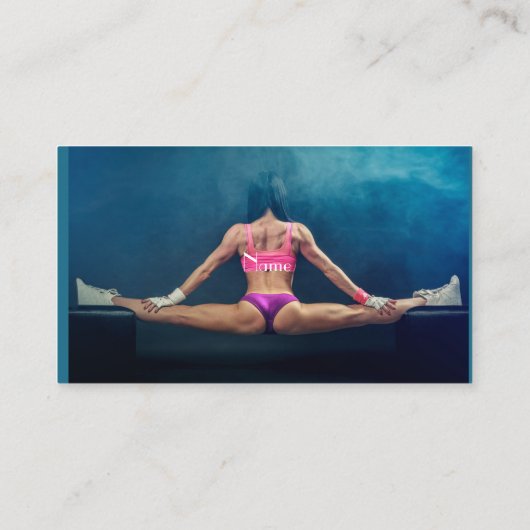 Modell der Fitness Split Thunder_Cove Visitenkarte (Rückseite)