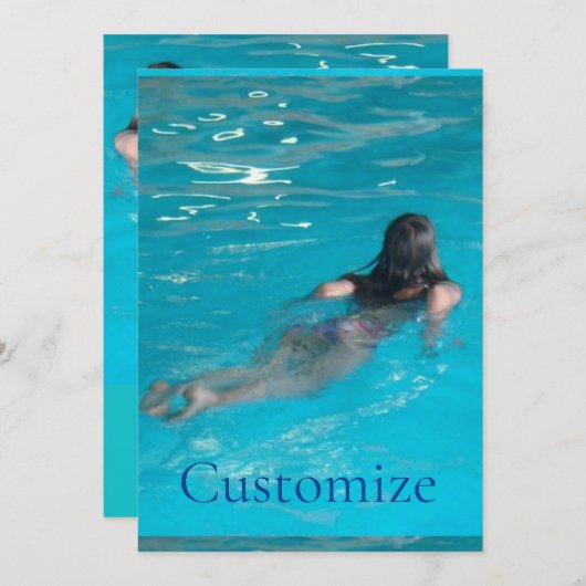 Modell der Frau Thunder_Cove Einladung (Vorne/Hinten)