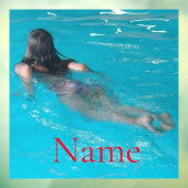 Modell der Frau Thunder_Cove Fensteraufkleber (Blatt 3)