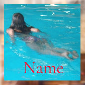 Modell der Frau Thunder_Cove Fensteraufkleber (Blatt 2)