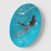 Modell der Frau Thunder_Cove Große Wanduhr (Winkel)