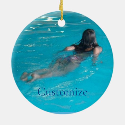 Modell der Frau Thunder_Cove Keramik Ornament (Hinten)