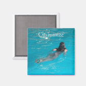 Modell der Frau Thunder_Cove Magnet (Vorderseite/Rückseite)