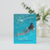 Modell der Frau Thunder_Cove Postkarte (Stehend Vorderseite)