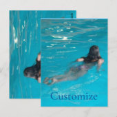 Modell der Frau Thunder_Cove Postkarte (Vorne/Hinten)