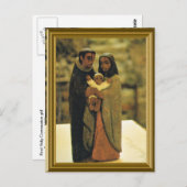 Modell der Heiligen Familie Postkarte (Vorne/Hinten)