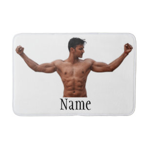 Modell der männlichen Fitness Thunder_Cove Badematte