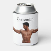 Modell der männlichen Fitness Thunder_Cove Dosenkühler (Kanne Rückseite)