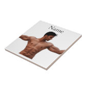 Modell der männlichen Fitness Thunder_Cove Fliese (Seite)