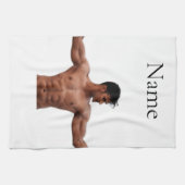 Modell der männlichen Fitness Thunder_Cove Geschirrtuch (Horizontal)