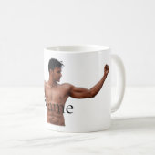 Modell der männlichen Fitness Thunder_Cove Kaffeetasse (VorderseiteRechts)