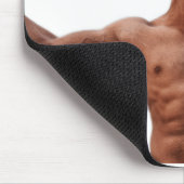 Modell der männlichen Fitness Thunder_Cove Mousepad (Ecke)