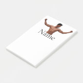 Modell der männlichen Fitness Thunder_Cove Post-it Klebezettel (angewinkelt)