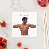 Modell der männlichen Fitness Thunder_Cove Serviette (Beispiel)