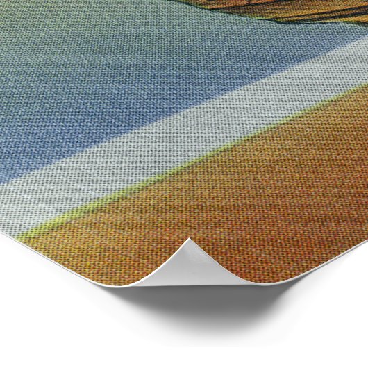 Modell der Mayflower in Pilgrim Hall View Poster (Ecke)