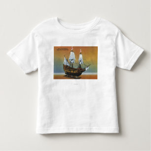 Modell des Mayflower in Pilger-Hall-Ansicht Kleinkind T-shirt