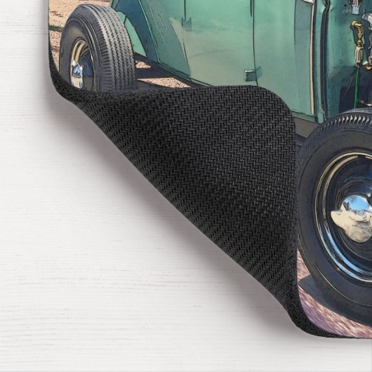 Modell Ein Roadster-frisierte Auto am Meer Mousepad (Ecke)