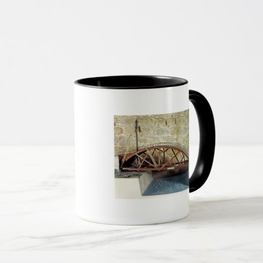 Modell einer Drehbrücke Tasse (VorderseiteRechts)