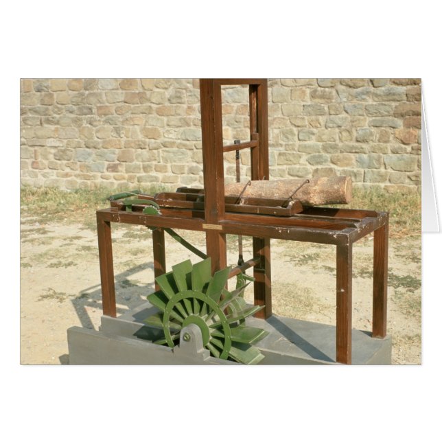 Modell einer hydraulischen Säge (Vorderseite (Horizontal))