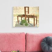 Modell einer hydraulischen Säge Leinwanddruck (Insitu (Wohnzimmer))