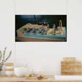 Modell einer Rheinbrücke Poster (Küche)