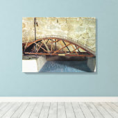 Modell einer Schwenkbrücke Leinwanddruck (Insitu (Holzboden))