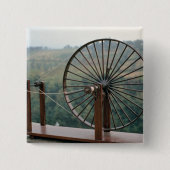 Modell einer Spinnmaschine Button (Vorderseite)