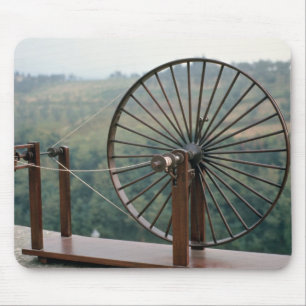 Modell einer Spinnmaschine Mousepad