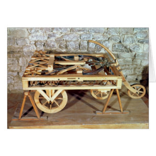 Modell eines Autos angetrieben bis zum Frühlingen