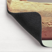 Modell eines Bootes mit einem Hoch kacken Mousepad (Ecke)