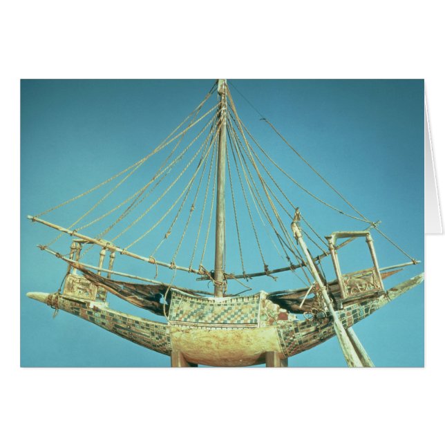 Modell eines der Boote des Pharao (Vorderseite (Horizontal))