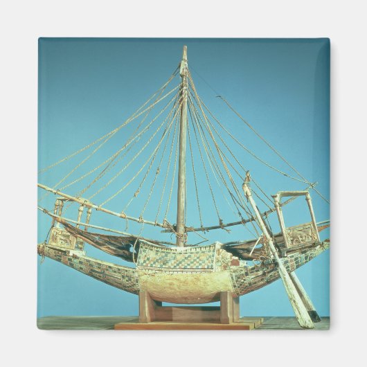 Modell eines der Boote des Pharao Magnet (Vorne)