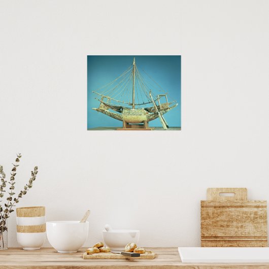Modell eines der Boote des Pharao Poster (Küche)