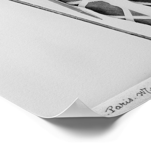 Modell eines fränkischen Kriegers Poster (Ecke)