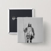 Modell eines Frankish Kriegers Button (Vorne & Hinten)