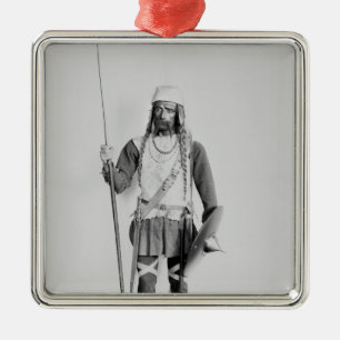 Modell eines Frankish Kriegers Ornament Aus Metall