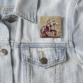 Modell eines gepanzerten Pferds und des Reiters, Button (Beispiel)