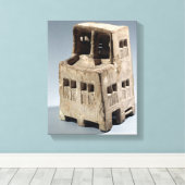 Modell eines Hauses (Kalkstein) Leinwanddruck (Insitu (Holzboden))