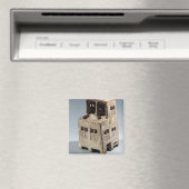 Modell eines Hauses (Kalkstein) Magnet (In Situ (Geschirrspüler))