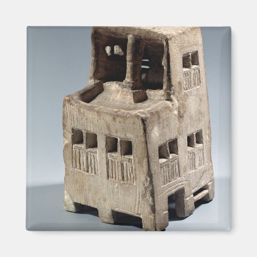 Modell eines Hauses (Kalkstein) Magnet (Vorne)