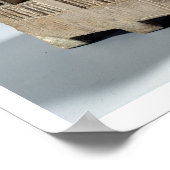 Modell eines Hauses (Kalkstein) Poster (Ecke)